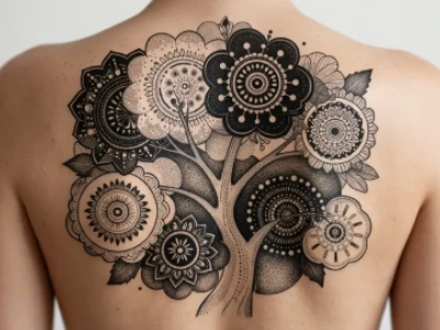 Ornamental tattoo design